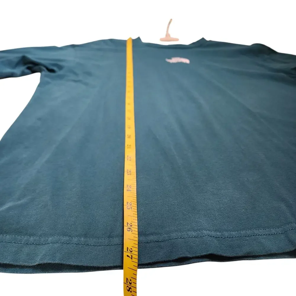 The North Face Mens Oversized T Shirt Size Medium Turquoise Embroidered‎ Logo